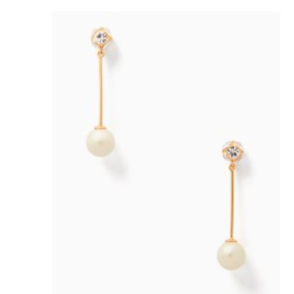 ♠️KATE SPADE♠ Lady Marmalade Linear Pearl Earrings